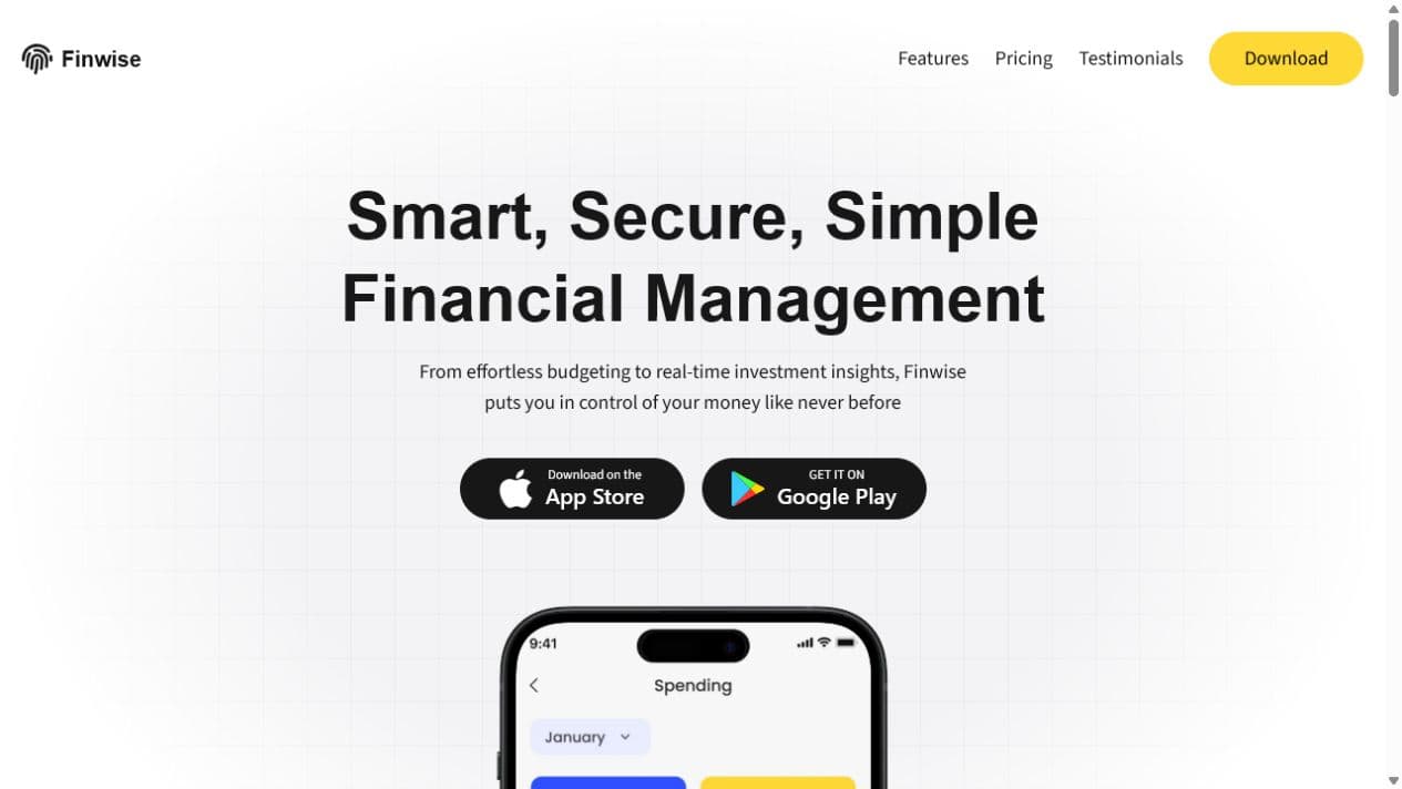 Aperçu de l’application financière Finora